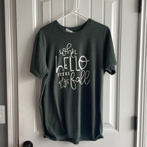 Dark green Bella Canvas tee